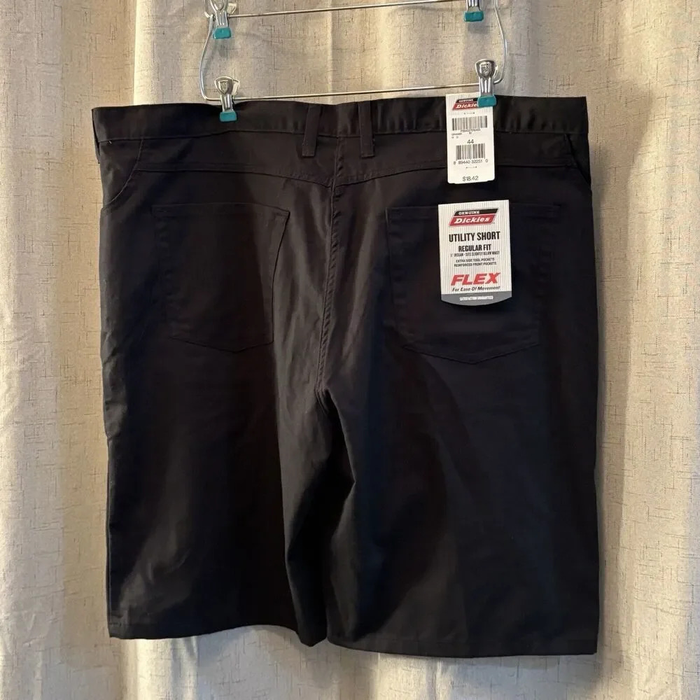 Genuine Dickies Men's Utility Shorts Size 44 Regular Fit 4-Pocket Chino Black. - Picture 3 of 5